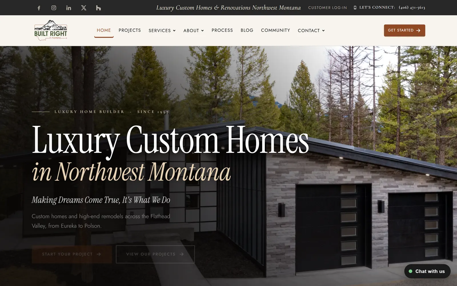 Built Right in Montana: Luxury custom homes in Northwest Montana.