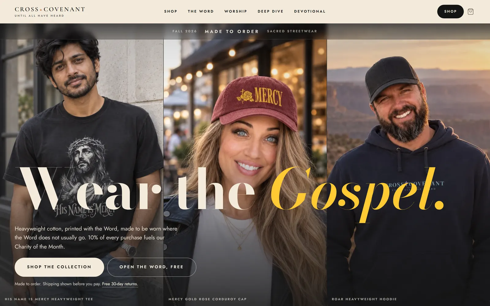 Cross + Covenant: Wear the Gospel.