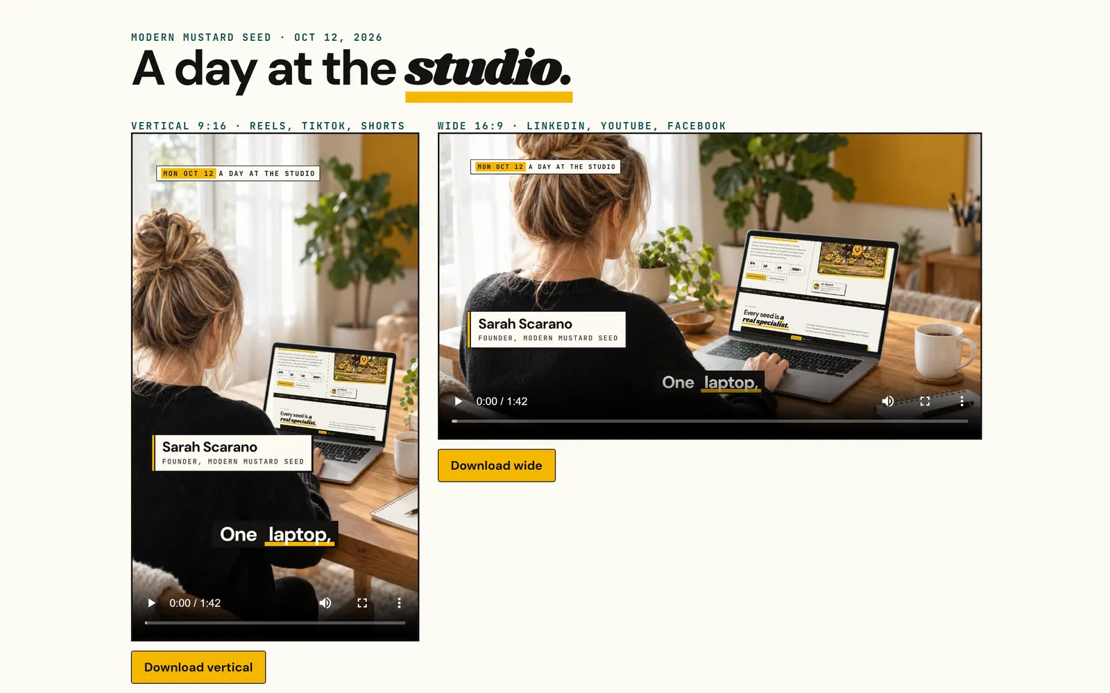 A Day at the Studio: One real day of building, cut from the commits.