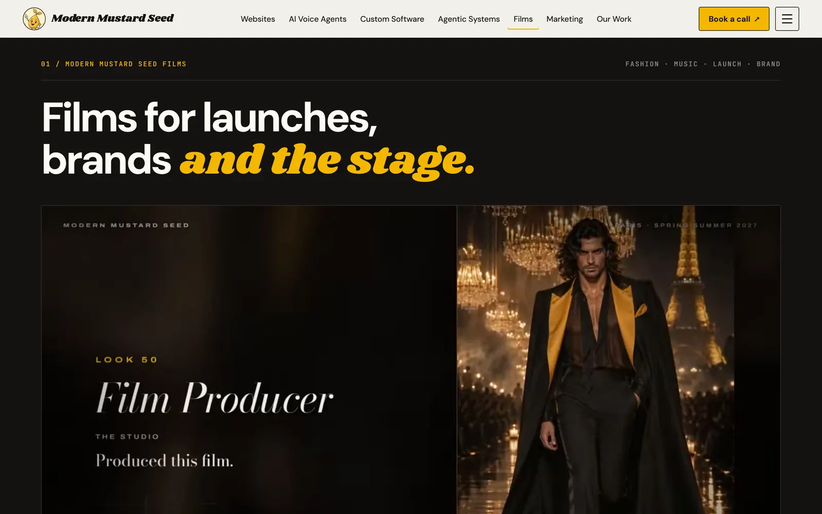 Launch films: Films for launches, brands and the stage.