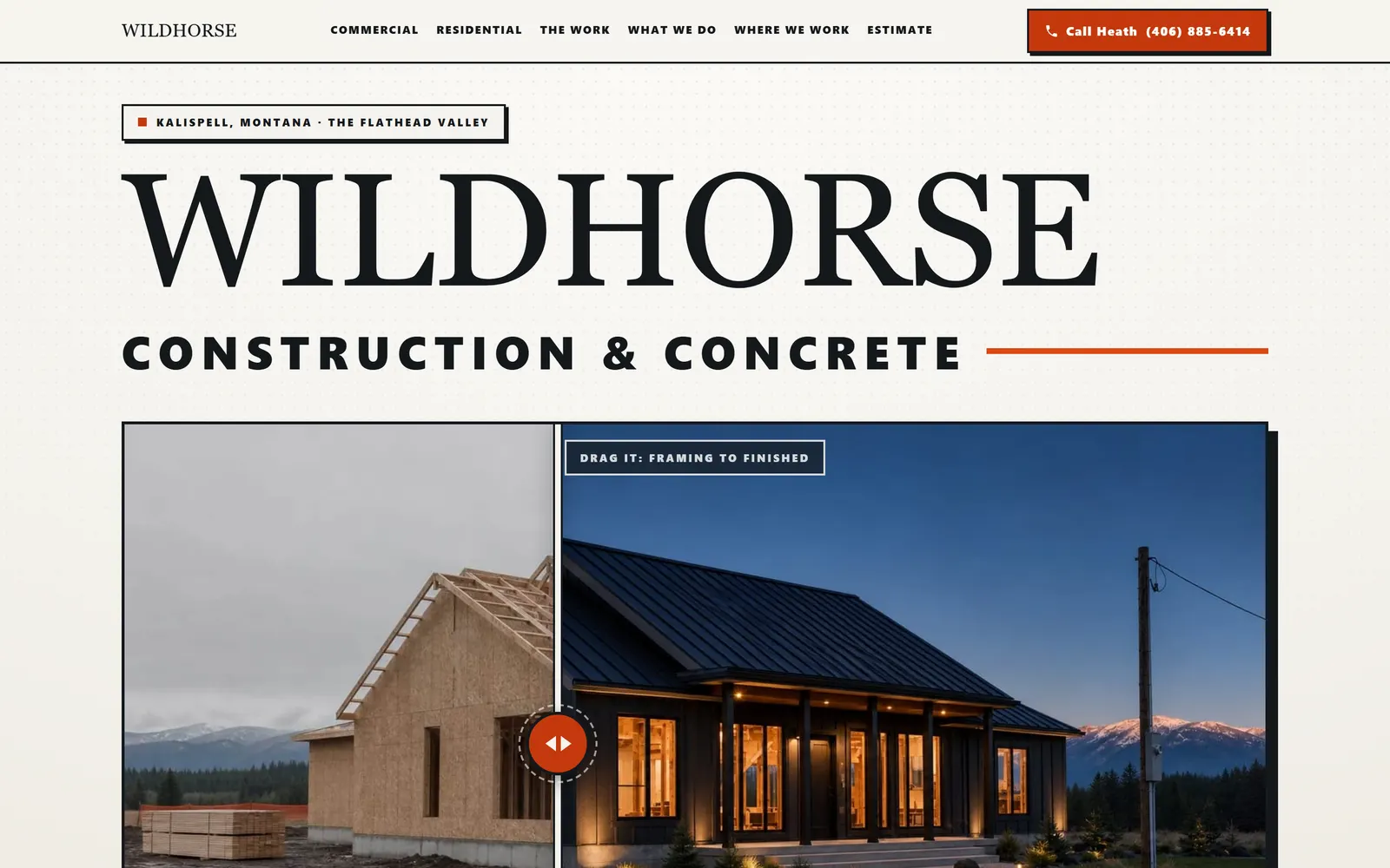 Wildhorse Construction & Concrete: Construction and concrete in the Flathead Valley.